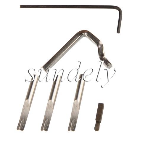 5in1 Leather Craft Edge Stitching Groover Creaser Beveller Pro Punch Sewing Tool