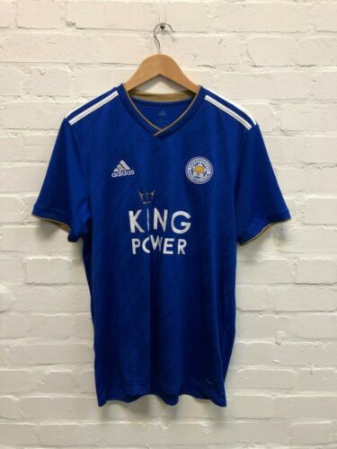 Adidas Leicester City FC Homme 2018//19 Home Chemise-Divers Tailles-Bleu-Neuf