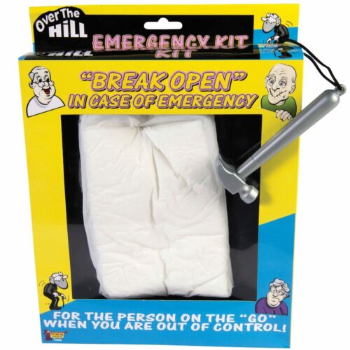 Emergency Underwear Diaper Kit Over the Hill Funny Gag Joke Birthday Gift 