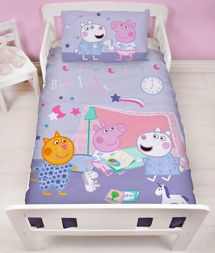 Kids Duvet Cover /& Pillow Case Bed Set Disney Character Junior Toddler Or Cot