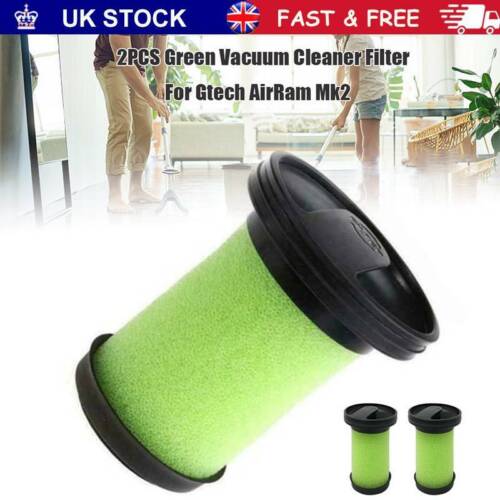 2x Washable Filter For GTECH Multi MK2 K9 ATF006 ATF036 Cordless Vacuum Home New 