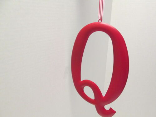 Purple or Red NEW Letter "Q" by Mud Pie Initial Wall Hanger 