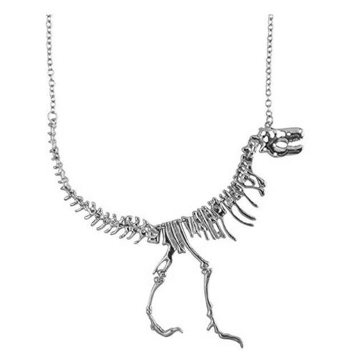 Women Skeleton Dinosaur Bones Choker Necklace Chain Punk Jewelry IT