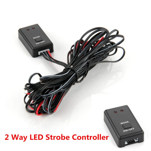 12V//24V Car Auto LED Flash Strobe Controller Box LED Light Flasher Module 2 Ways
