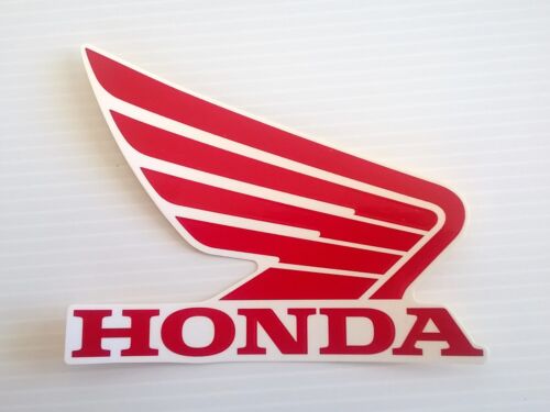 Honda Wing Fuel Tank Decal Wings Sticker 2 x 85mm RED & WHITE 100% GENUINE