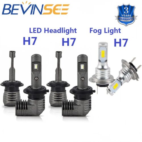 For Audi Q7 2007-2009 6PCS Combo H7 LED Headlight High Low Beam Fog Light Bulbs