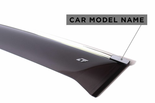 Chrome Trim Side Window Visors Guard Vent Deflectors For Lexus LS 4 Sd 2007-2017