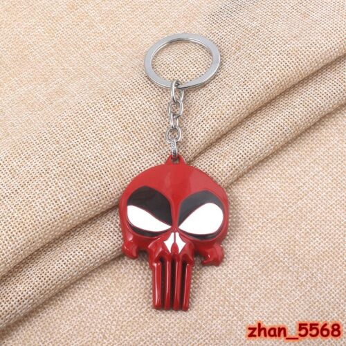 Details about / Marvel Comics Punisher Red Skull Design Logo Alloy Key Chains Keychain Keyring