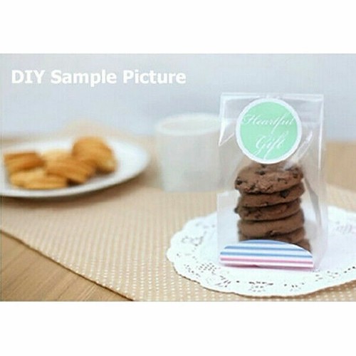Cookies With Bag 100Pcs Favor Gusset Sweet Cellophane Xmas Candy Wedding Party