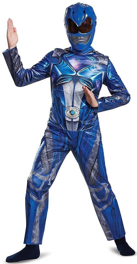 Classic Power Rangers Movie Blue Ranger Fancy Dress Halloween Child Costume