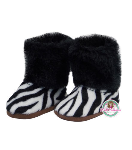 AFW LOT OF 3 SHOES Polka Dot Sandals Zebra Boot Silver for American Girl Dolls