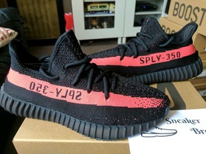 Yeezy Boost 350 v2 Black Red BY 9612