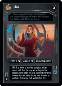 REFLECTIONS II star wars ccg swccg played Guri
