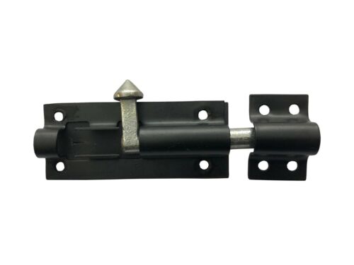 Black 3 inch Shed Gate Lock 92mm 100 x 923A Tower Bolt EXB 
