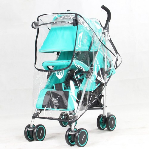 Pram Baby Stroller Rain Cover//Mosquito//Wind//Dust Net Pushchair Cover w//Zip