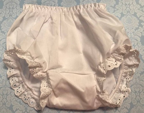 White Eyelet Trimmed Bloomers Diaper Cover Baby /& Toddler Sizes up to 4T