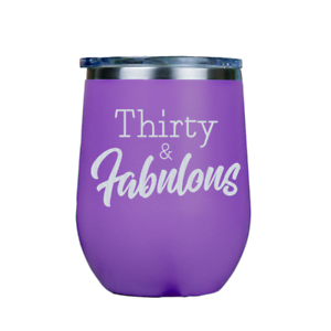 12oz Stainless Steel Stemless Wine TumblerThirty and Fabulous
