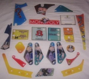 New-Stern-Monopoly-Pinball-Machine-Plastic-Set-830-5985-XX-Free-Shipping