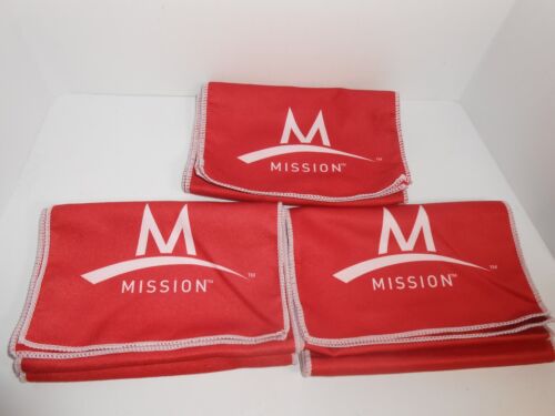 RED Lot of 3 pcs Mission Athletecare Enduracool Instant Cooling Towel