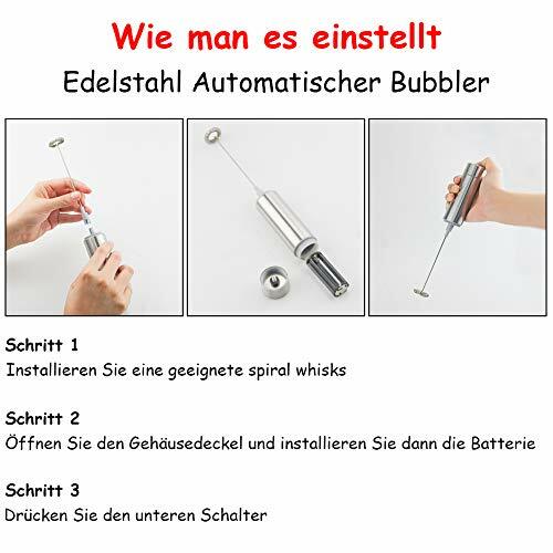 Milchaufschäumer Elektrisch mit Drei FHzytg Elektrischer Milchaufschaeumer