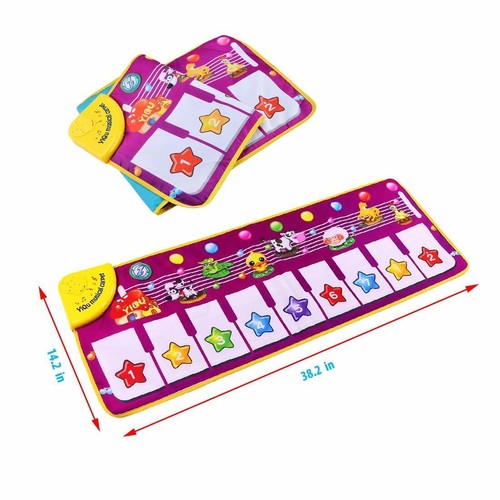 Kids Toy Play Mat Baby Piano Keyboard Singing Music Musical Gift Animal Carpet