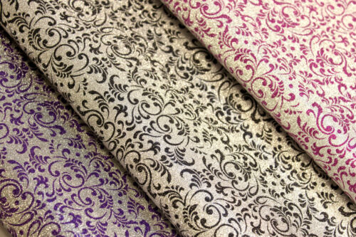 Damask glitter printed gift wrapping sheets perfect for EID 70x50cm - eid wrap