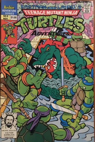 Eastman And Laird/'s Teenage Mutant Ninja Turtles #6 Archie 1989 TMNT Comic FN