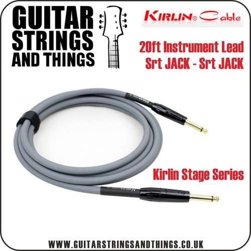 Elecric Guitar Kirlin 20ft Stage Series Instrument Cable Lead JACK-JACK Keys
