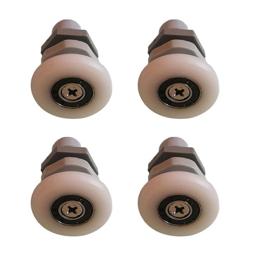 4x Replacement Shower Door Roller Wheel Runner Diameter 27mm for 4-8mm Glass