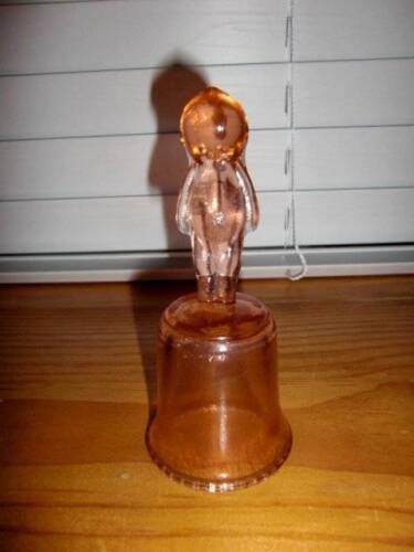 Kewpie Doll ~ Vintage 1940s Glass Kewpie Doll 5.5/" Bell Figurine