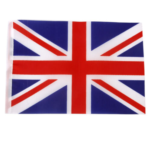 UNION JACK SMALL HAND WAVING FLAG budget pack of 12 FLAGS BRITAIN BRITISH