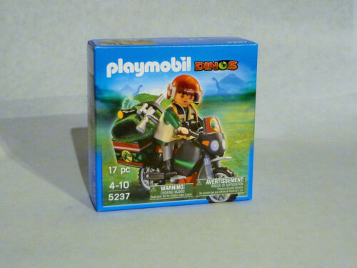 Playmobil máquina de terreno 17 piezas nuevo embalaje original rar 5237 dinoforscher con moto