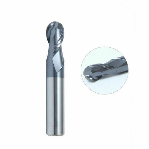 6* Ball Nose End Mill Cutter Tungsten Steel CNC Router Bits 2 Flutes W// Coating