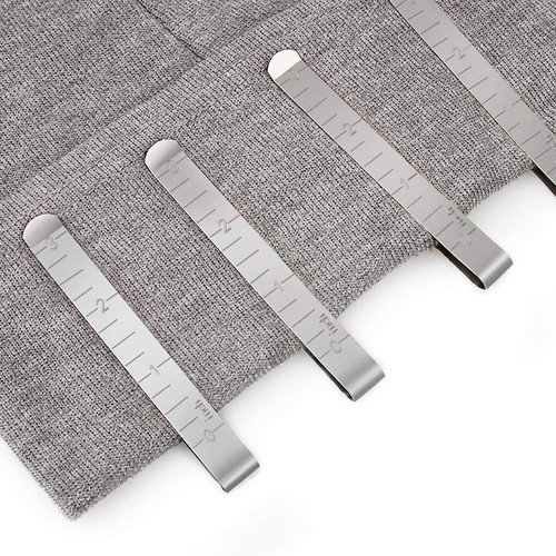 21Pcs Sewing Knitting Gauge Hem Clips Garment Measuring Ruler DIY Craft Tool