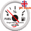 NEW Retro Marine Fuel Gauge 12 24 V Waterproof White dial UK Stock Free Post