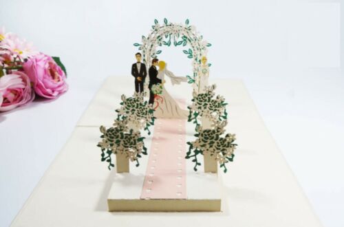 invitation anniversary BC Worldwide Ltd handmade 3D pop up card wedding gift 