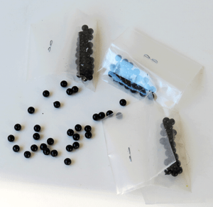 Perles noires dures 3mm