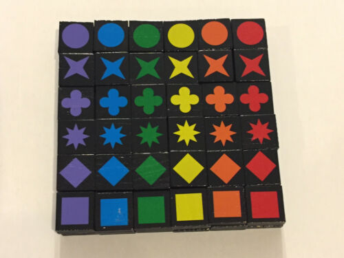 U-Pick; 3//4/" square Sold Per Each Qwirkle Travel Edition Replacement Tiles