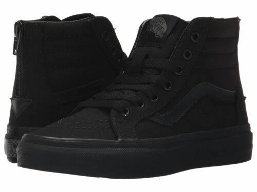 Black Black VNW9WIU6 Kid's Skate Shoes Pop Check Details about   Vans Sk8 Hi Zip 
