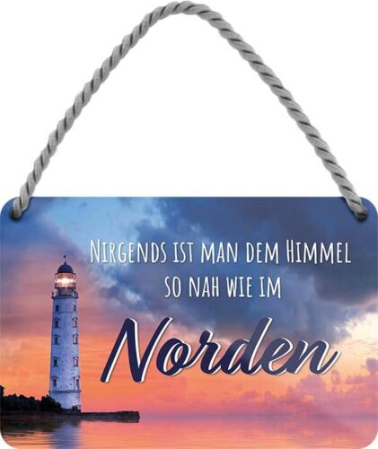 show original title Details about   Nowhere is it Heaven Northern Lighthouse Decorative Hanging Sign Metal Sign C0144 