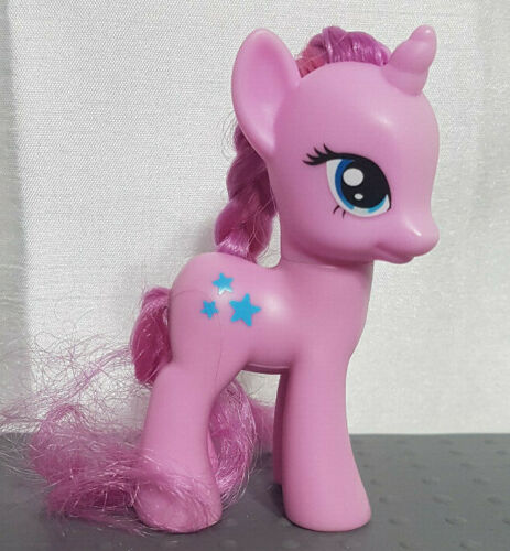 G4 My Little Pony Twinkleshine 3" Brushable Pink Hair Blue Stars 2011 Unicorn