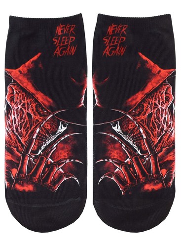 Freddy Horror Film Inspired Alternative Short Socks UK Size 4-6