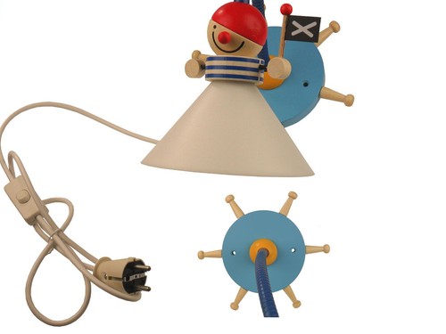 Wandlampe Kinderzimmer Jungen PIRAT Kinderlampe 30cm Flexrohr sehr biegsam *NEU*