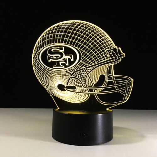 San Francisco 49ers Night Light 3D LED Touch Table Desk Lamp Brithday Gifts RGB 
