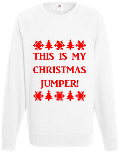 This Is My Christmas Jumper Funny Xmas Sweatshirt Jumper Pullover Gift Present