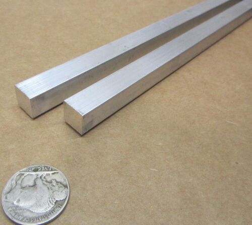 4/" Aluminum 6061 Square Bar x 12/"