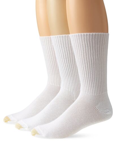 Assorted Colors 3 Pairs Gold Toe Men's Fluffies Casual Sock 