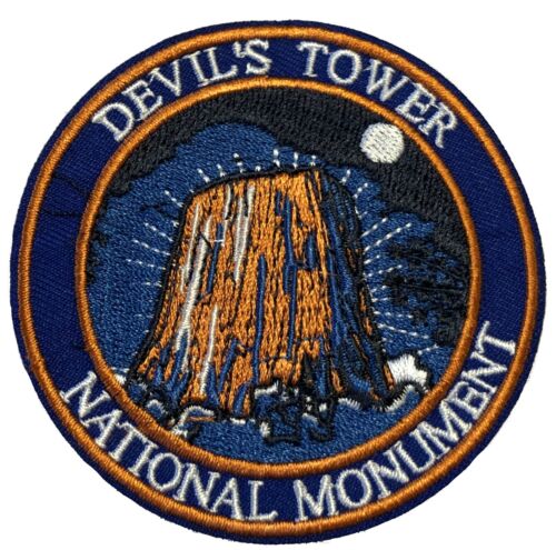 Devils Tower National Monument Embroidered Patch Iron Sew-On Applique Souvenir 