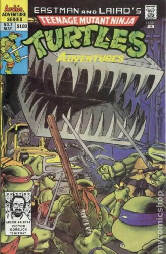 Teenage Mutant Ninja Turtles Adventures Reprints #2 VF 1989 Stock Image