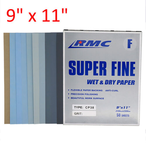 9"x11" RMC CP38 Wet and Dry Sandpaper Grit 600#-7000# Super Fine Sand Paper 